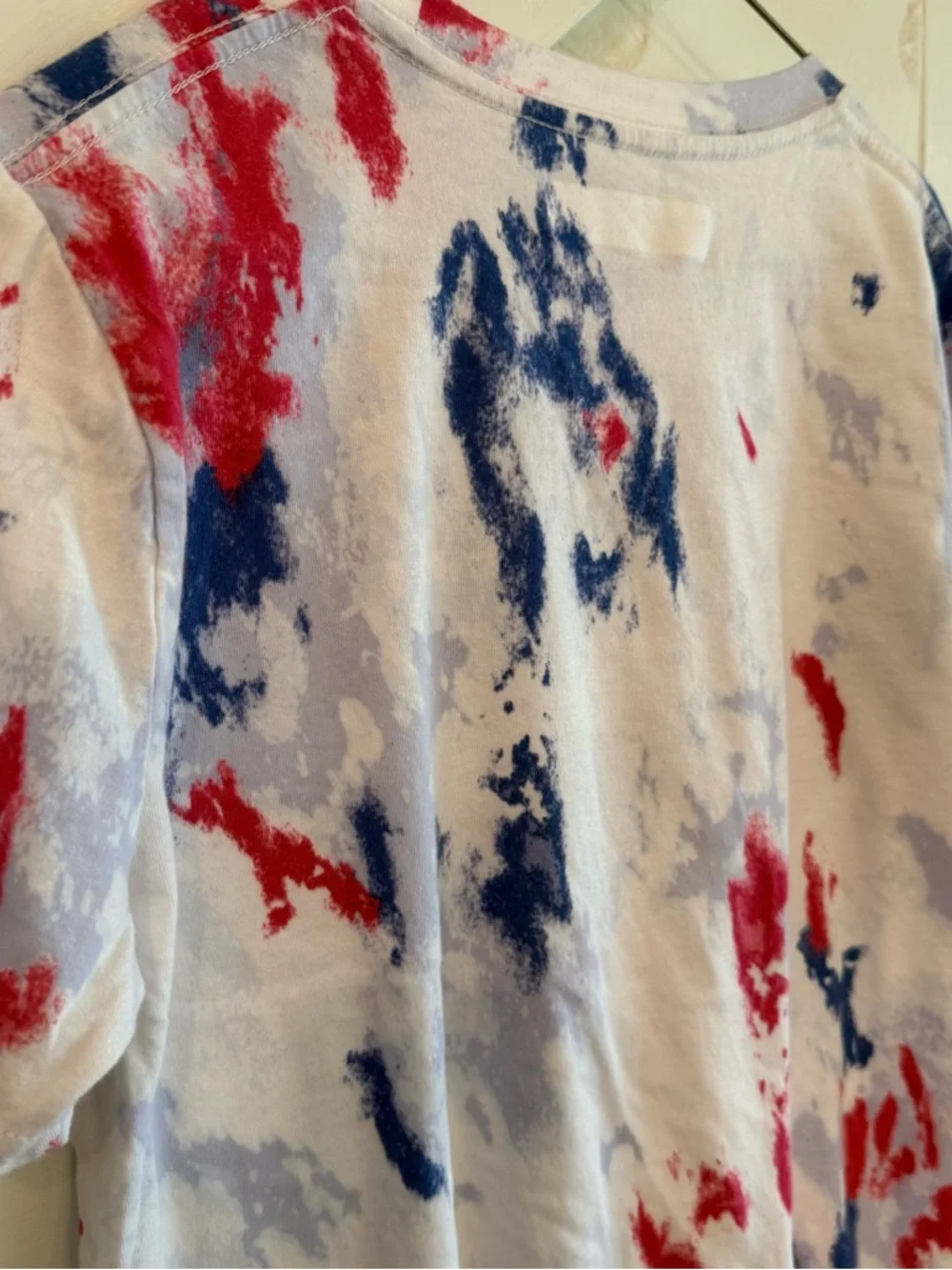 Abercrombie & Fitch‎ Kids Tie-Dye Logo Tee Red White Blue Size 13/14 Patriotic